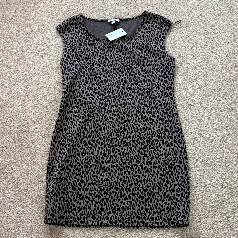Nine West Animal Print Mini Dress